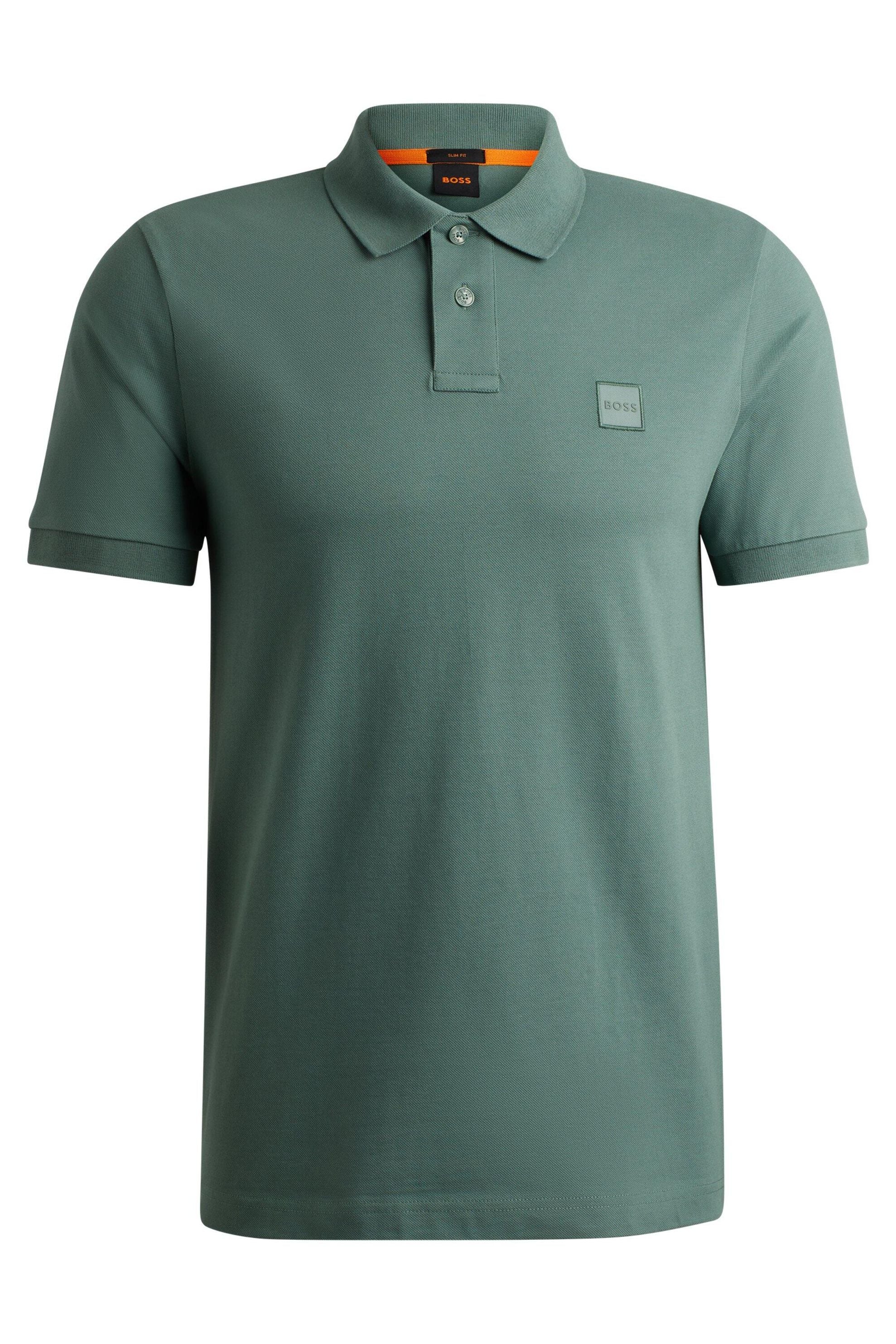 Poloshirt aus Baumwolle - 341-Open Green - Grün
