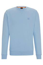 Sweatshirt aus Baumwolle - 470-Open Blue - Blau