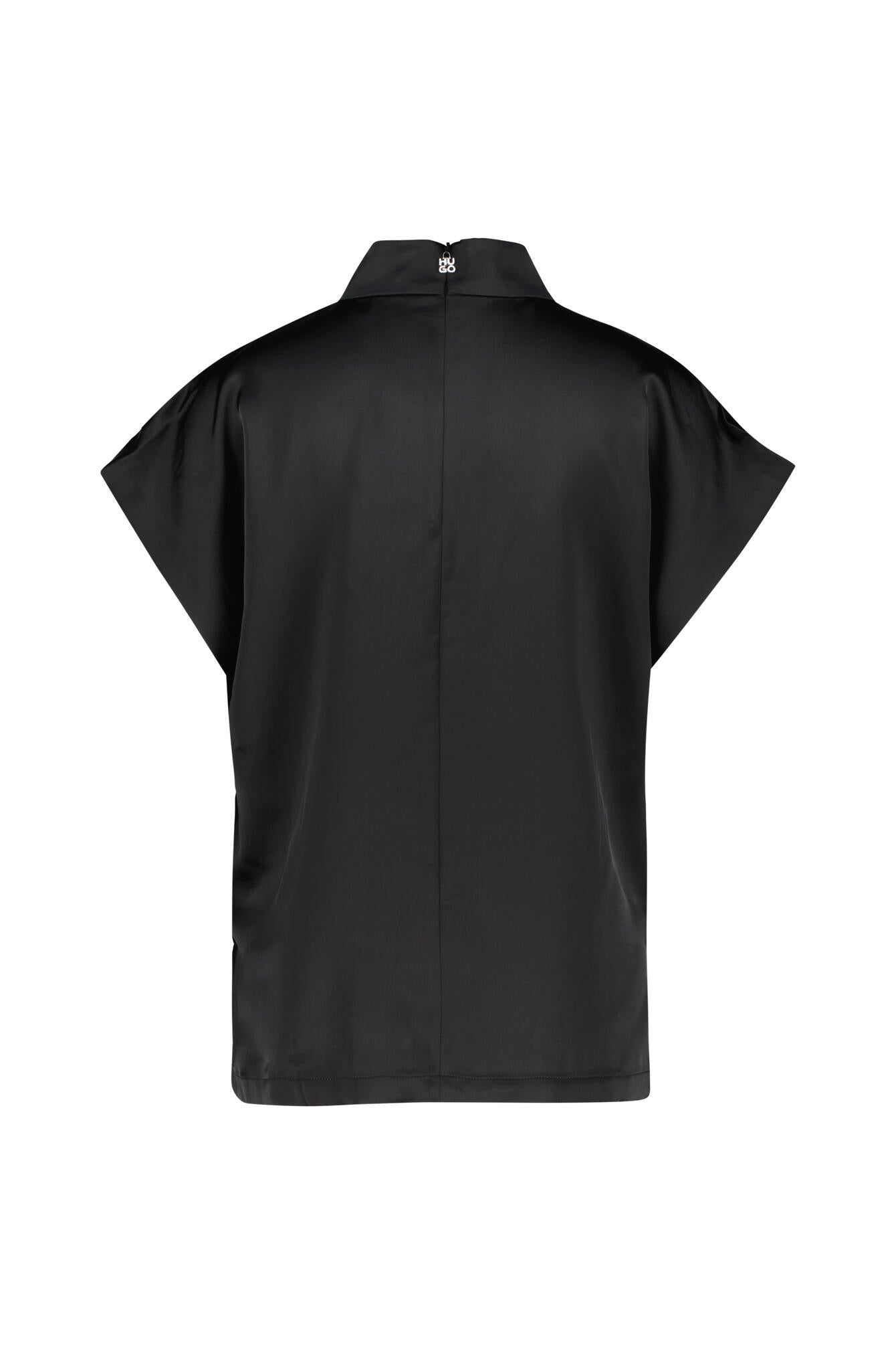 Top mit Stehkragen - 001-Black - Schwarz