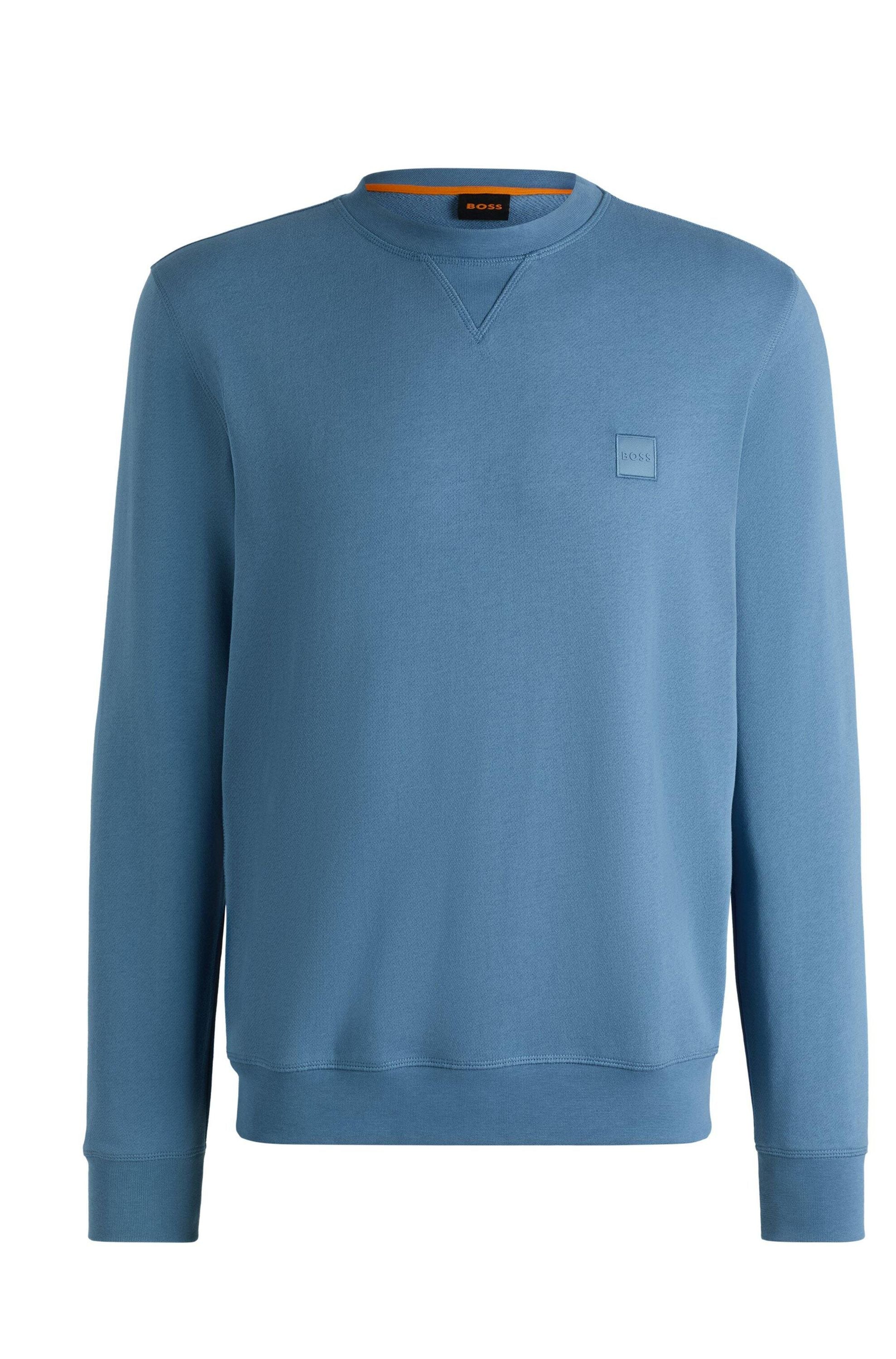 Sweatshirt aus Baumwolle - 462-Open Blue - Blau