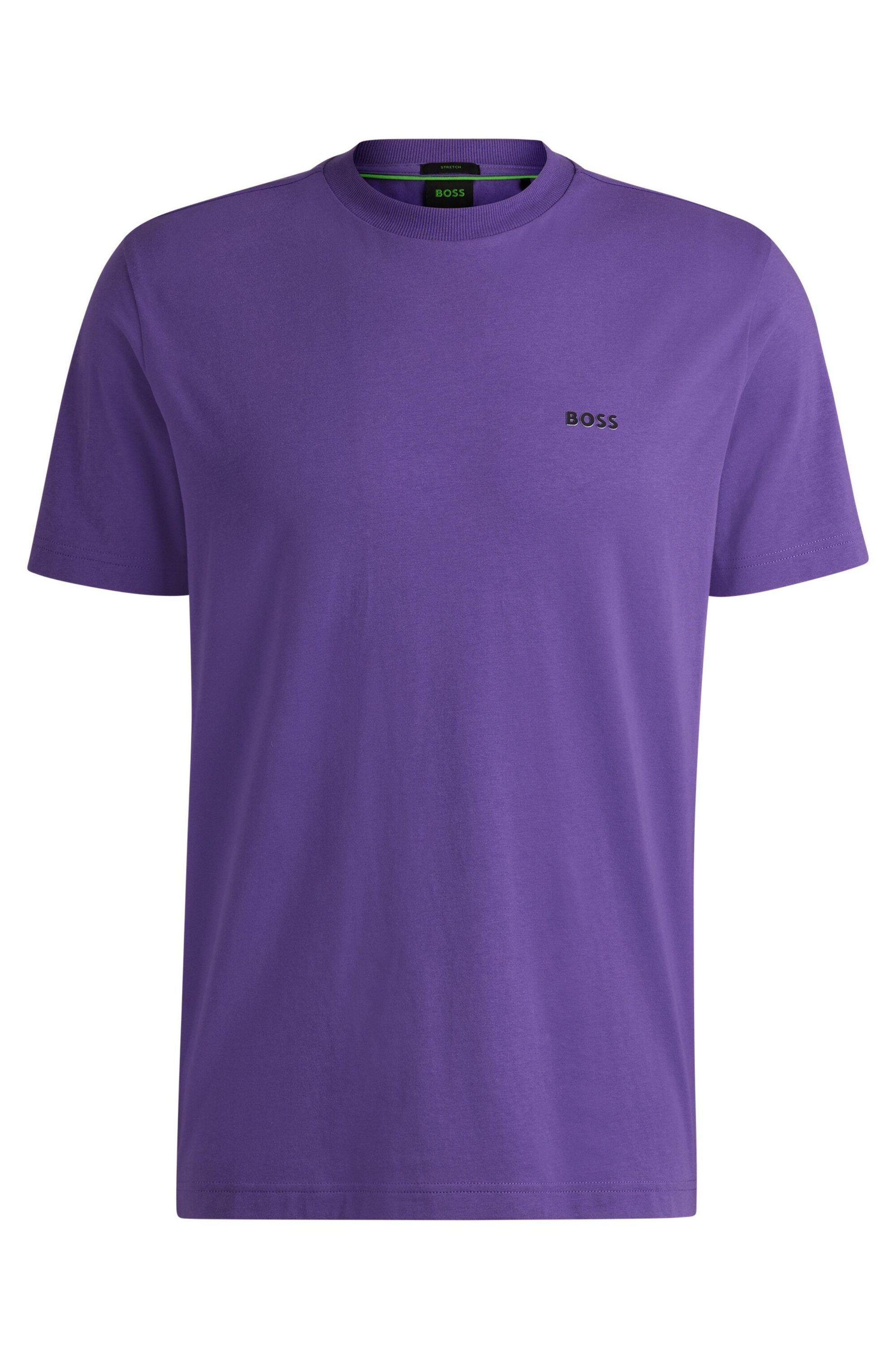 T-Shirt mit Logoprint - 503-Dark Purple - Violett
