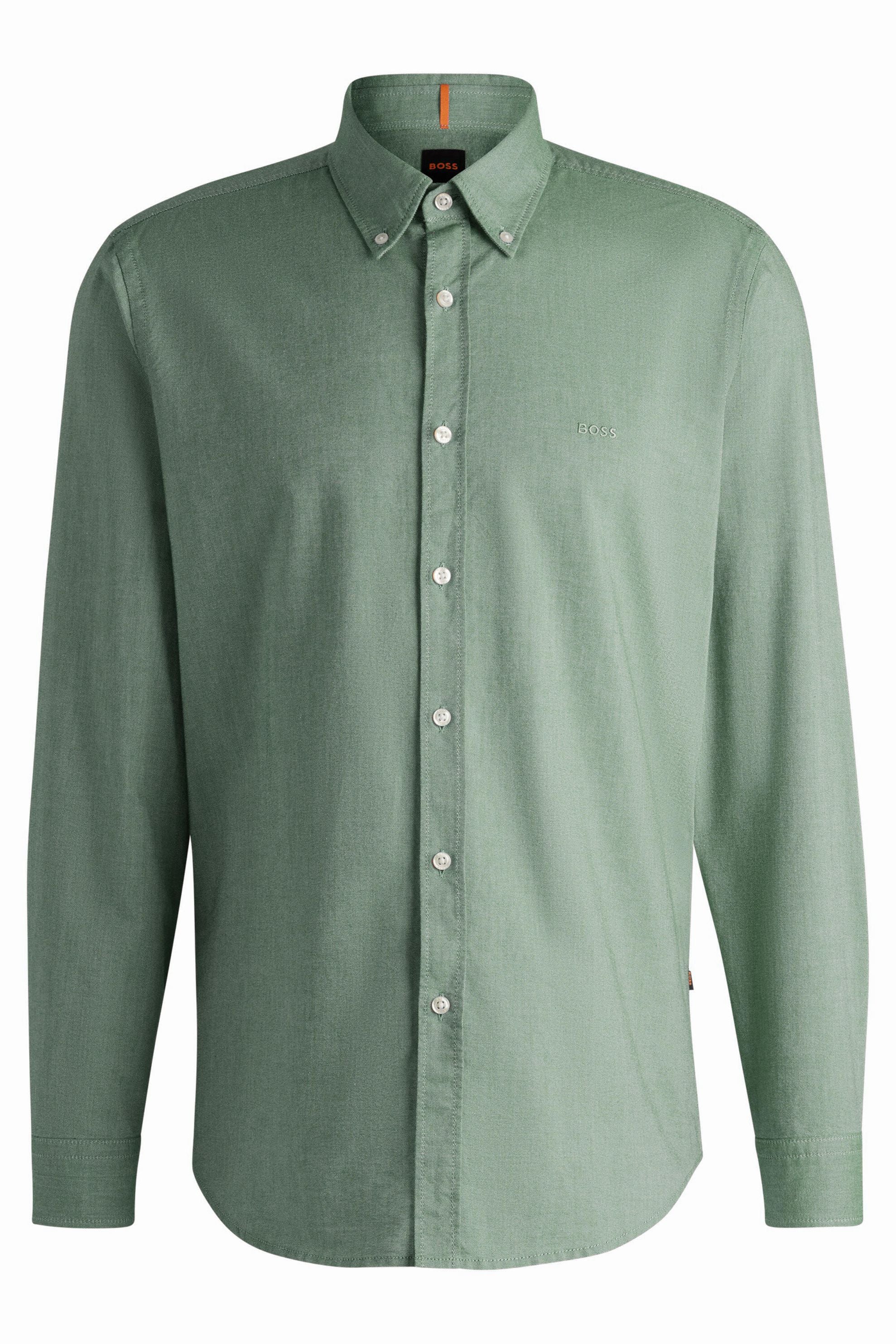 Hemd Regular Fit - 343-Open Green - Grün