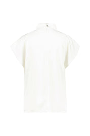 Top mit Stehkragen - 102-Natural - Weiß