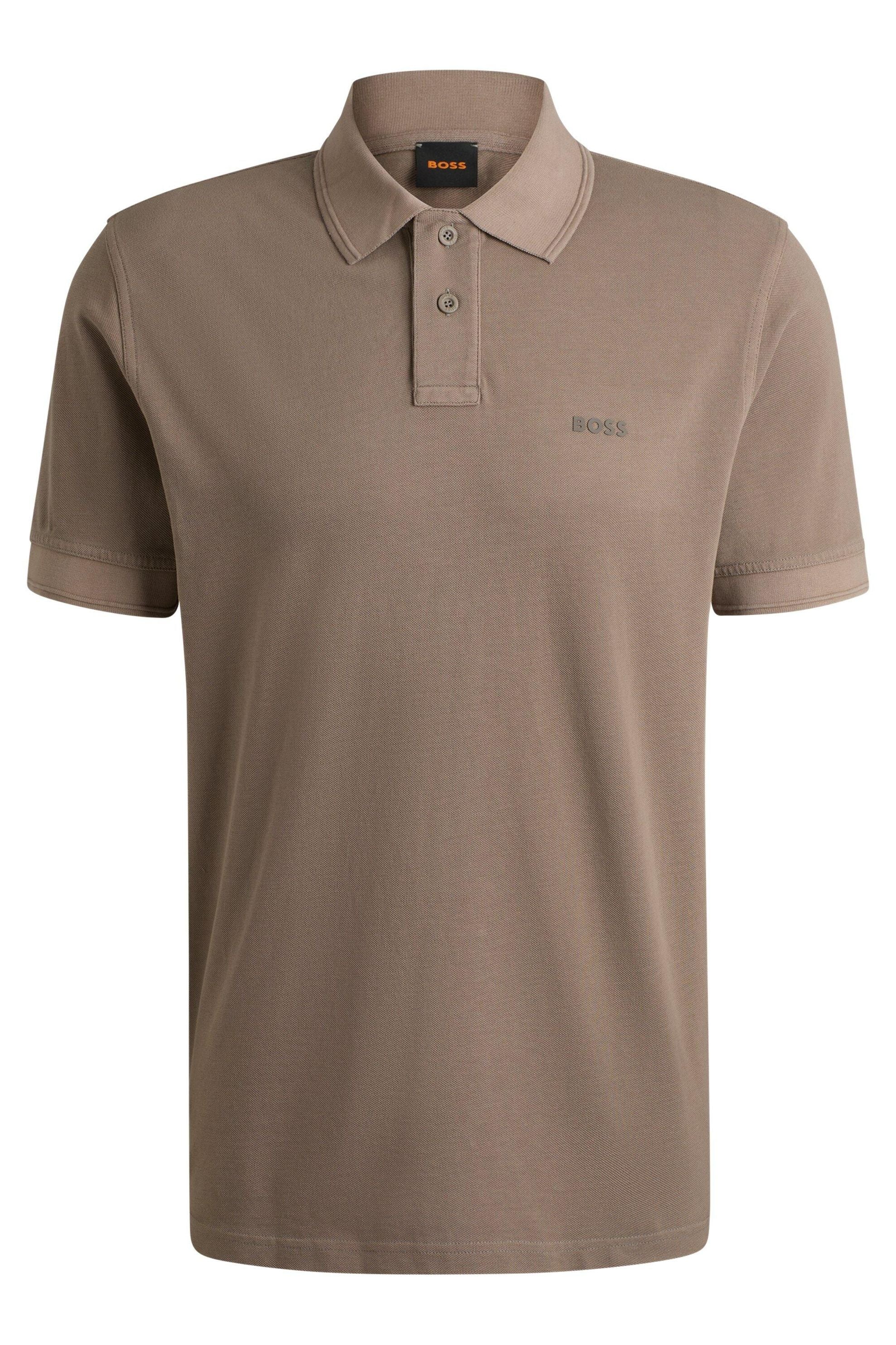 Poloshirt aus Baumwolle - 294-Open Beige - Braun