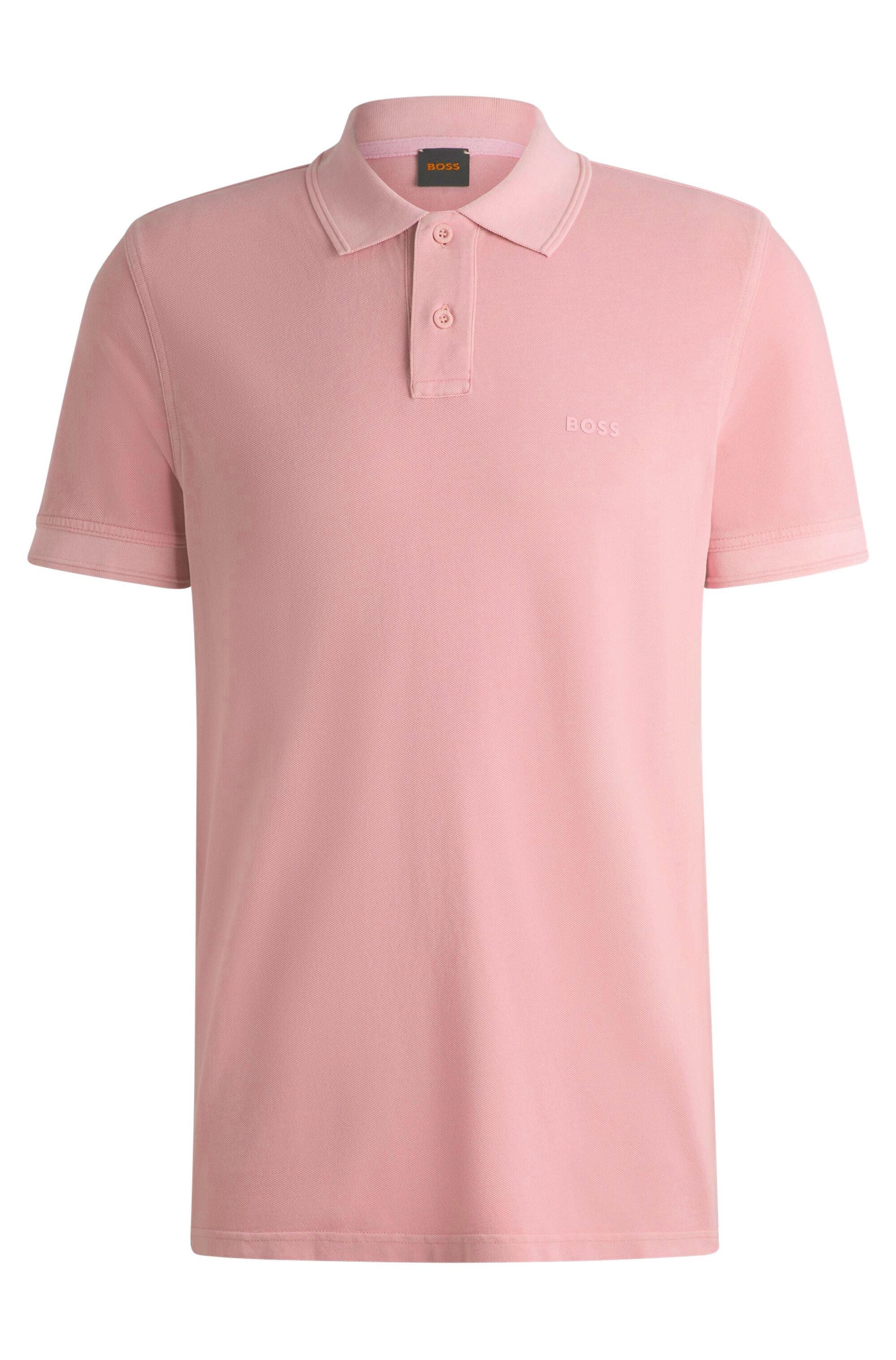 Poloshirt aus Baumwolle - 694-Open Pink - Rosa