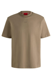T-Shirt aus Baumwolle - 219-Medium Brown - Braun