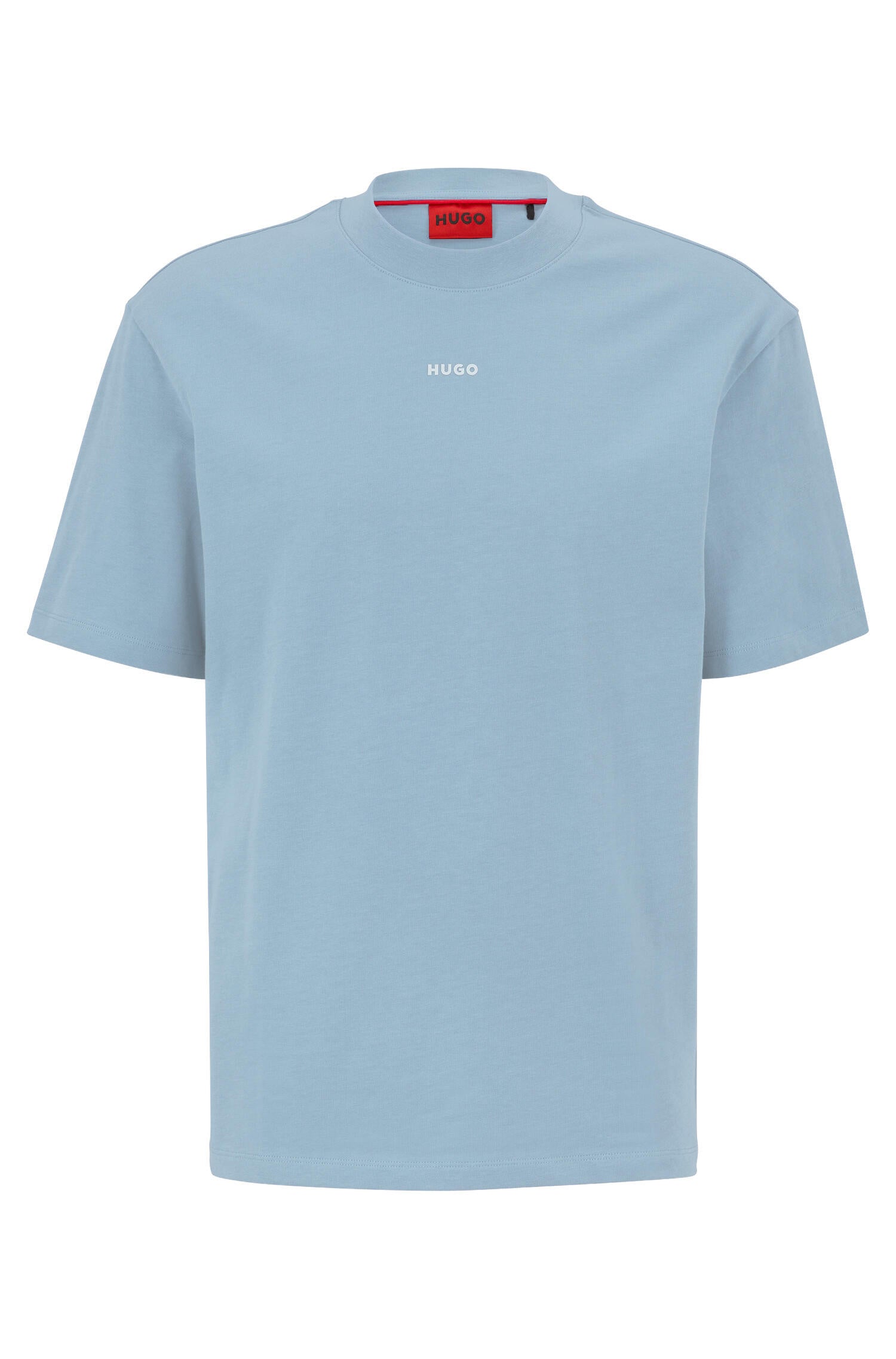 T-Shirt aus Baumwolle - 483-Open Blue - Blau