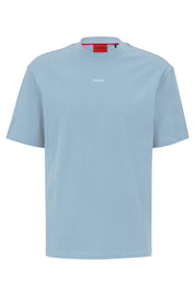 T-Shirt aus Baumwolle - 483-Open Blue - Blau