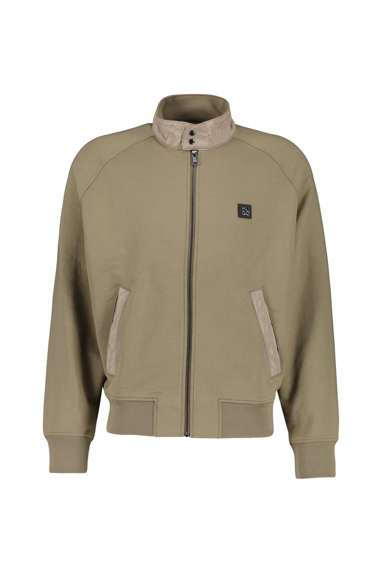 Sweatshirtjacke mit Stehkragen - 219-Medium Brown - Braun