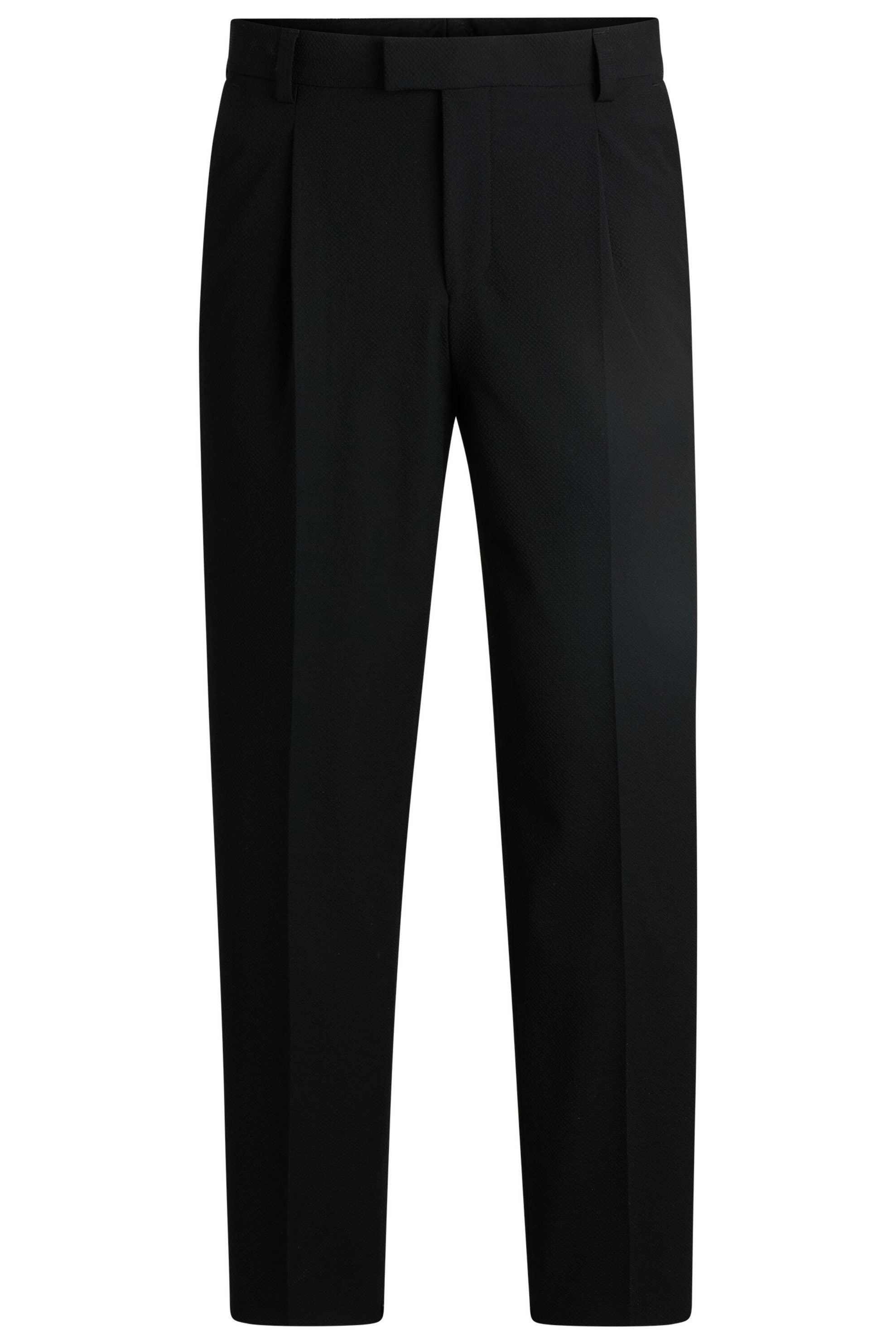 Bundfaltenhose Slim Fit - 001-Black - Schwarz