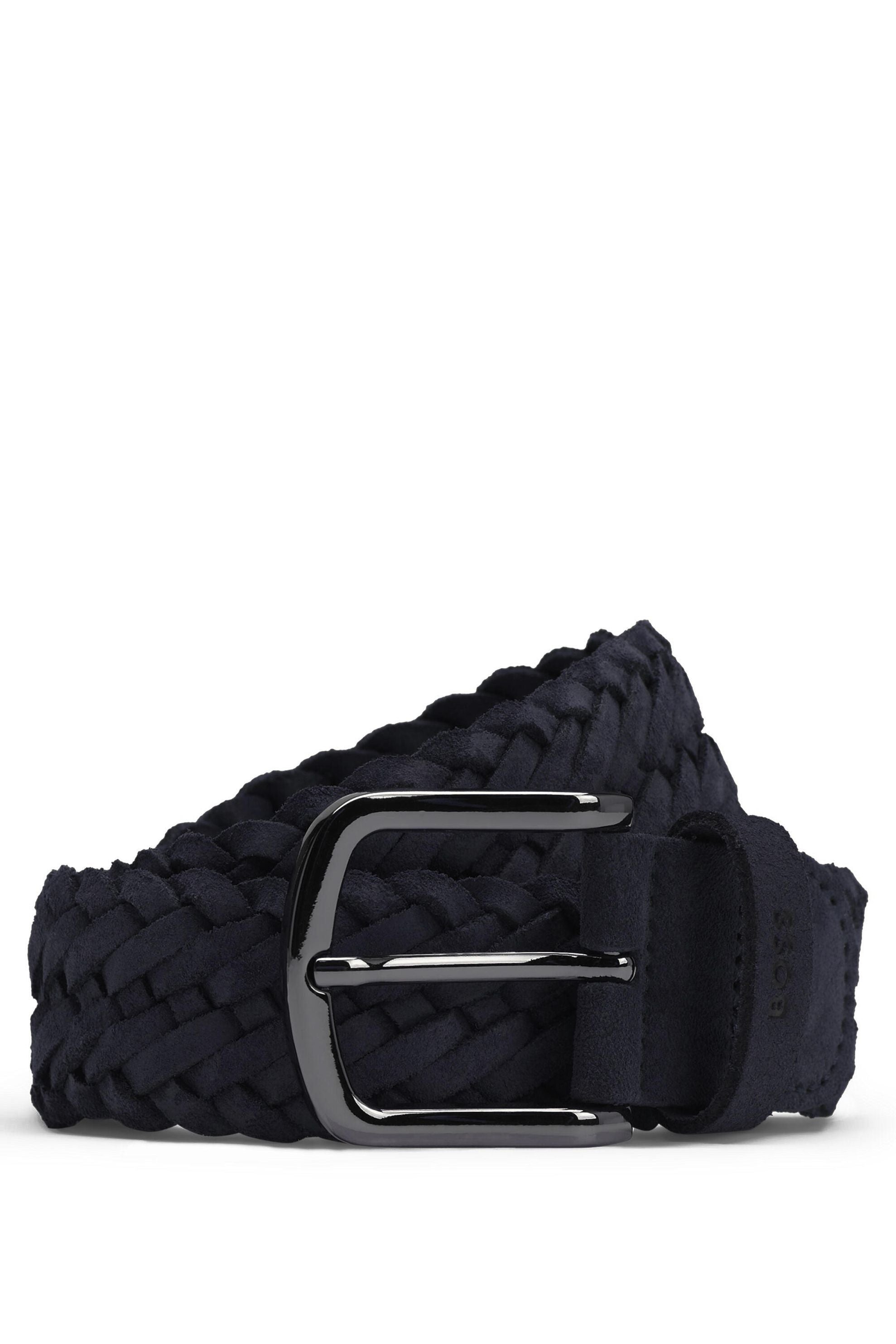 Gürtel aus Leder - 401-Dark Blue - Blau