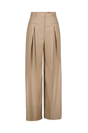 Bundfaltenhose Wide Leg - 964-Open Miscellaneous - Braun