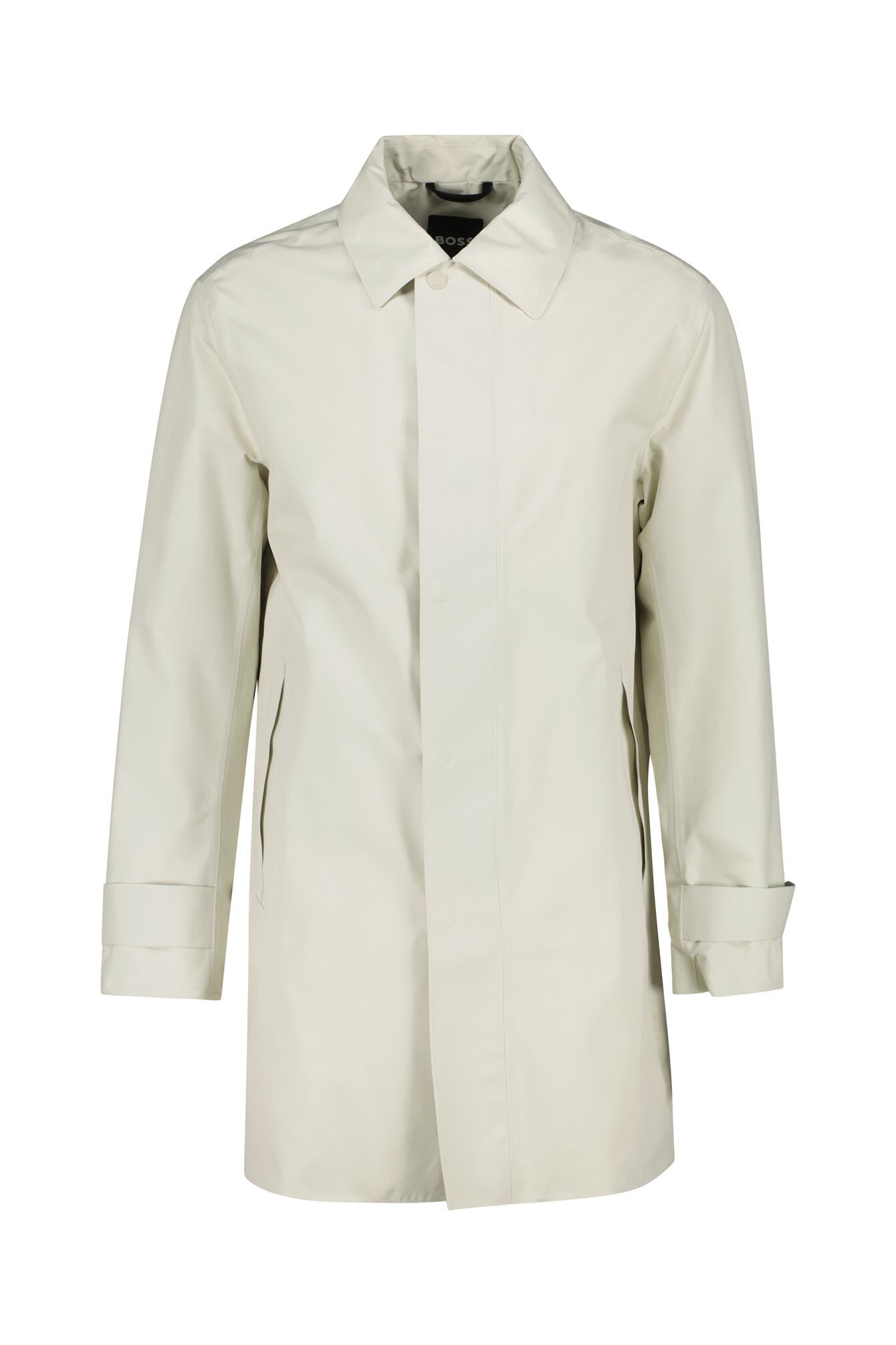 Übergangsmantel mit aufliegendem Kragen - 131-Open White - Creme