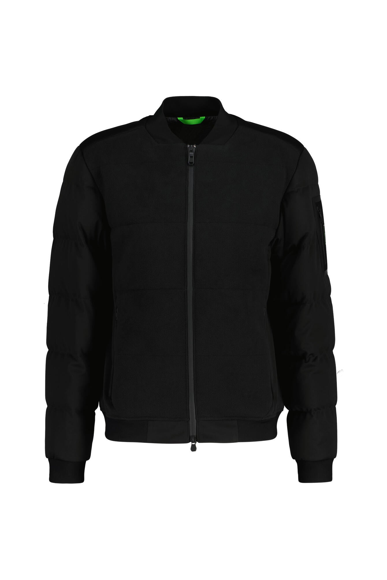 Bomberjacke mit Bündchenkragen - 001-Black - Schwarz