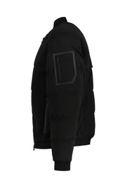 Bomberjacke mit Bündchenkragen - 001-Black - Schwarz