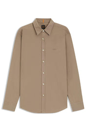 Hemd Regular Fit - 346-Open Green - Braun