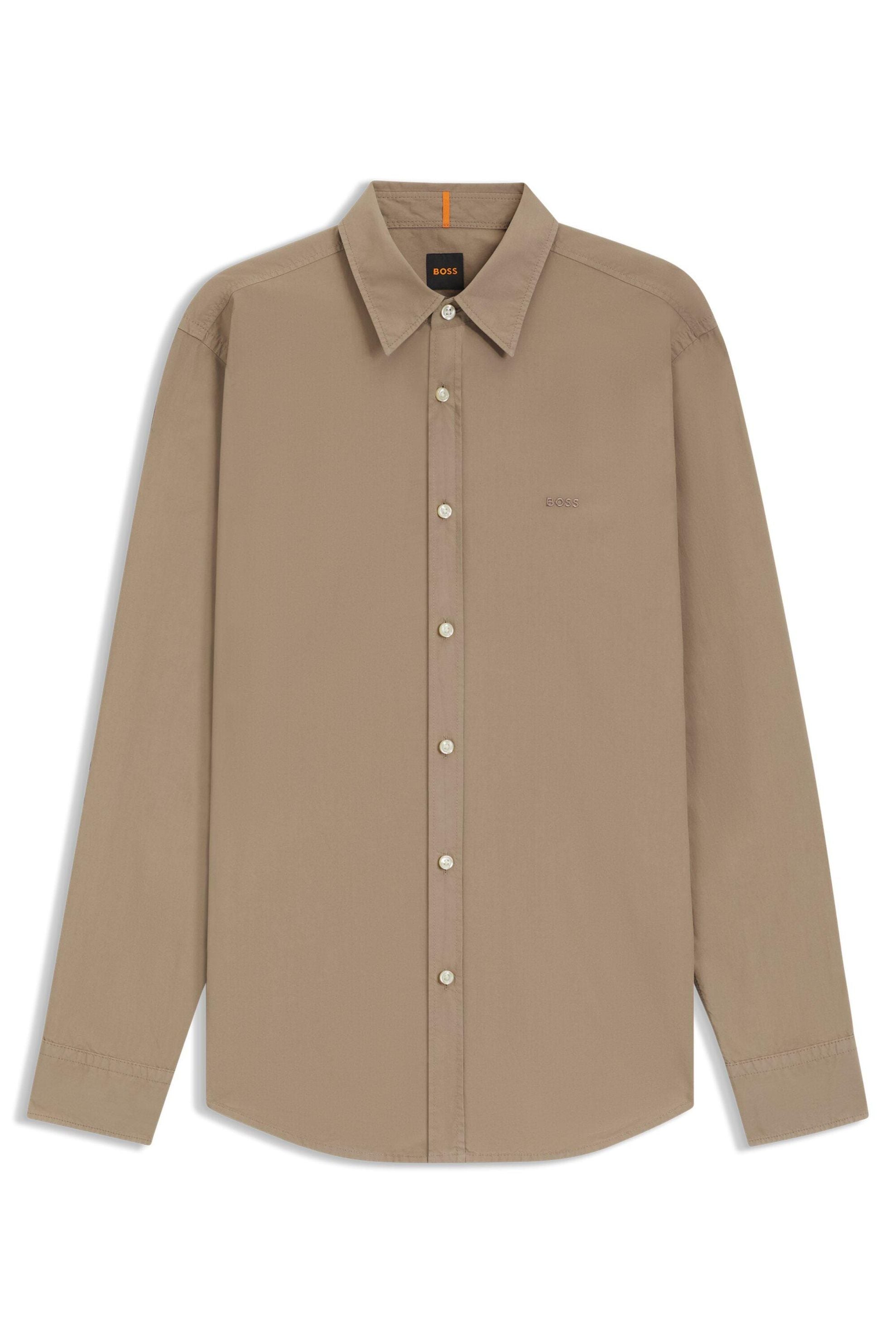 Hemd Regular Fit - 346-Open Green - Braun