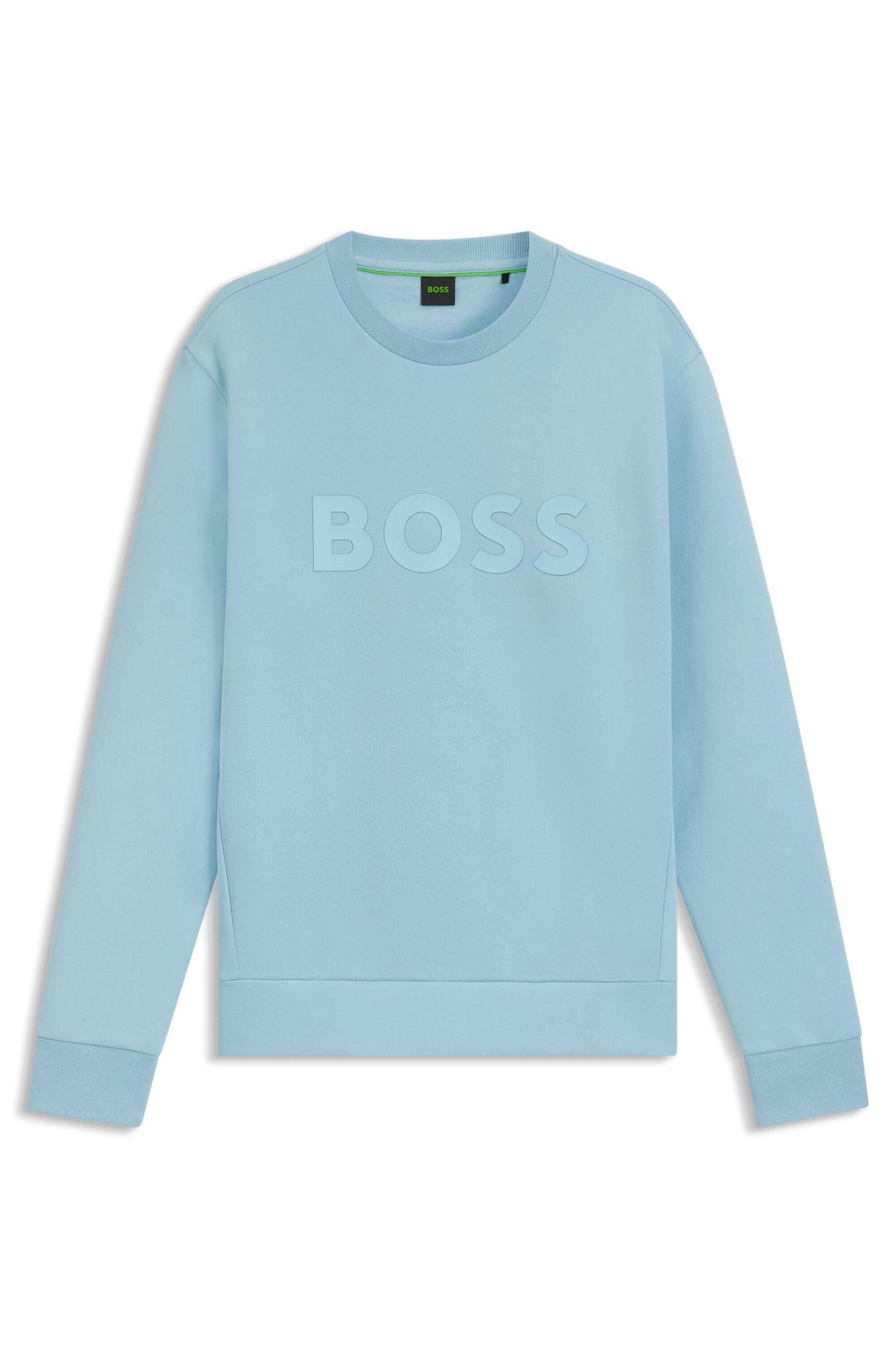 Sweatshirt aus Baumwolle - 455-Light/Pastel Blue - Blau