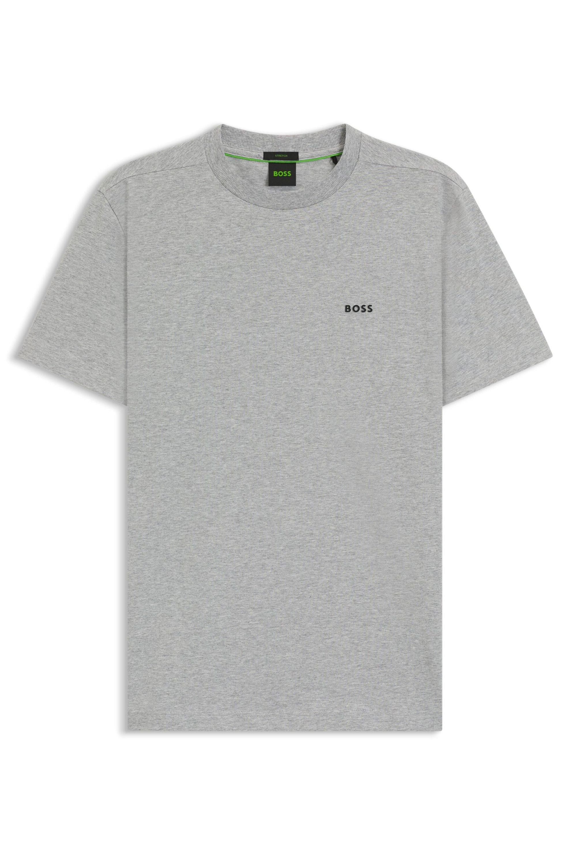 T-Shirt mit Logoprint - 042-Silver - Grau