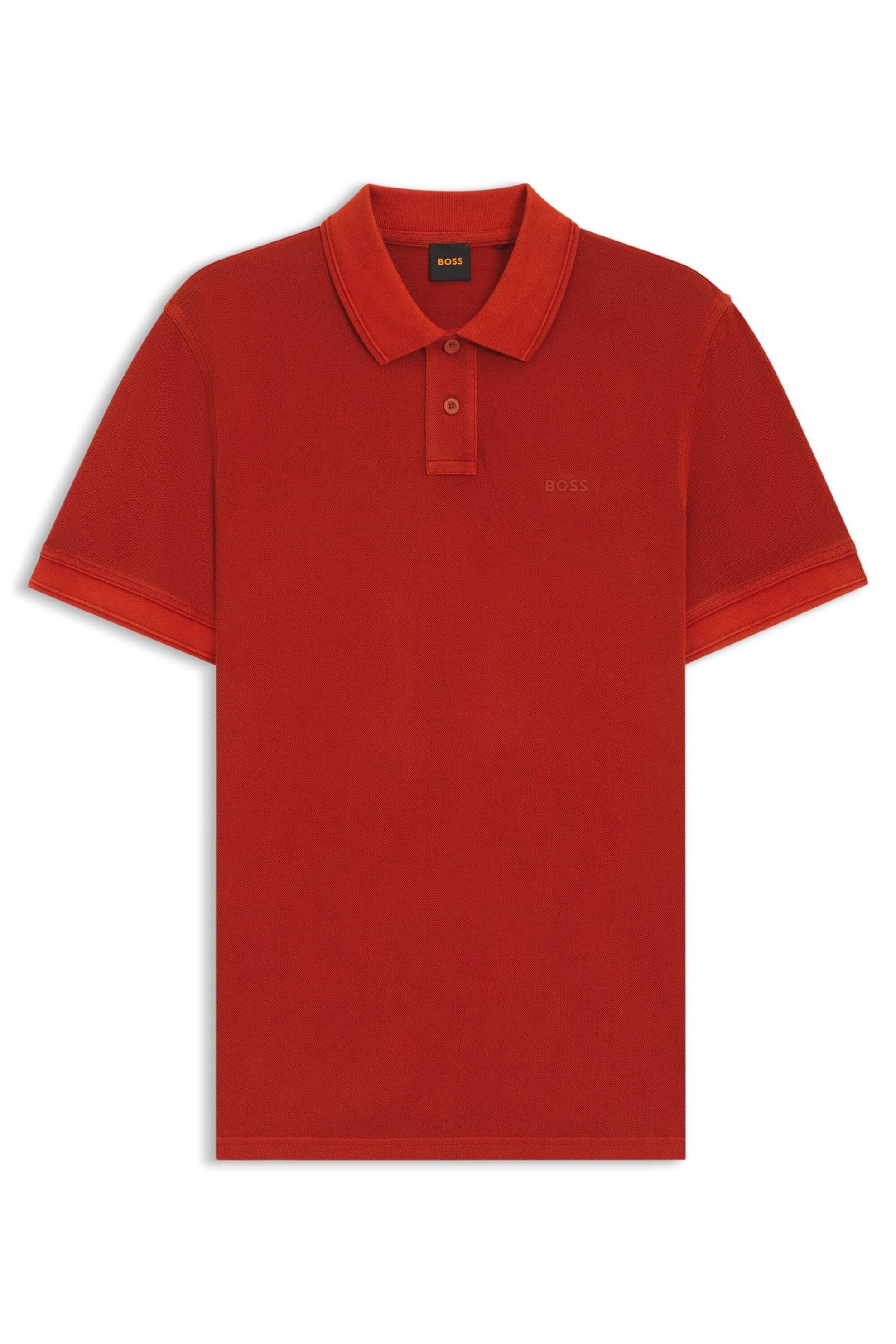 Poloshirt aus Baumwolle - 842-Open Orange - Orange