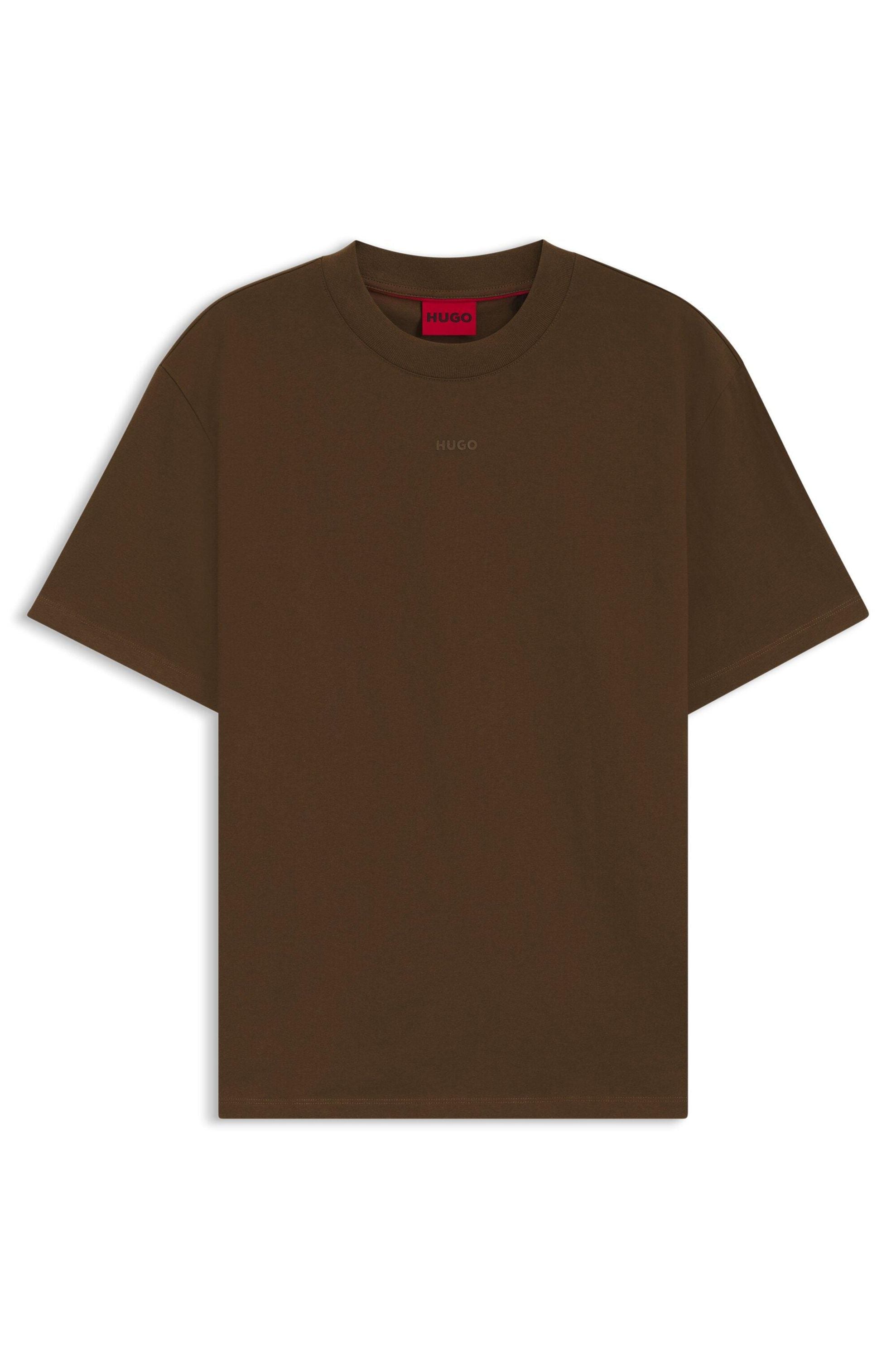 T-Shirt aus Baumwolle - 217-Medium Brown - Braun