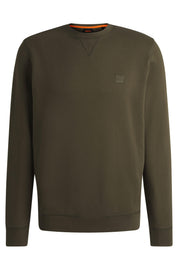 Sweatshirt aus Baumwolle - 342-Open Green - Khaki