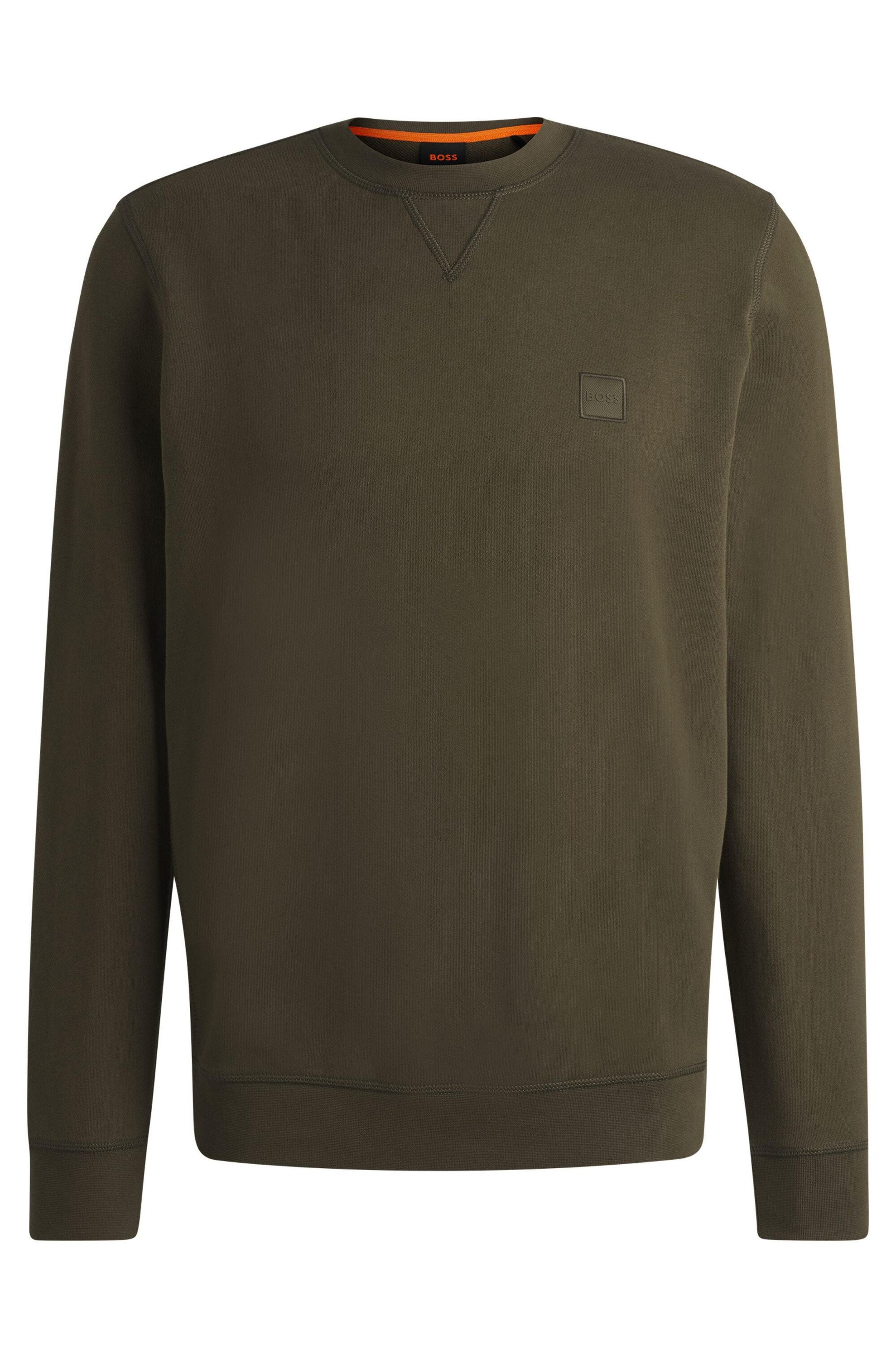 Sweatshirt aus Baumwolle - 342-Open Green - Khaki
