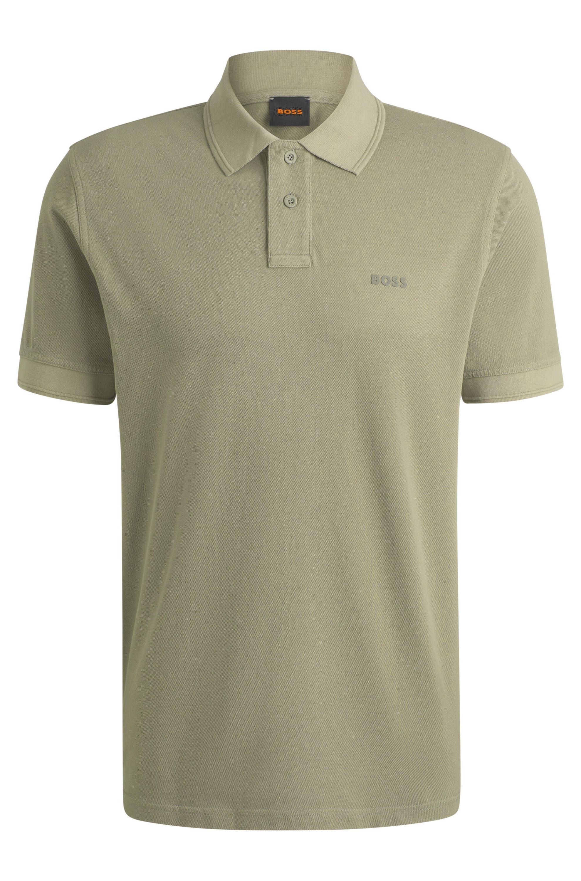 Poloshirt aus Baumwolle - 370-Open Green - Grün