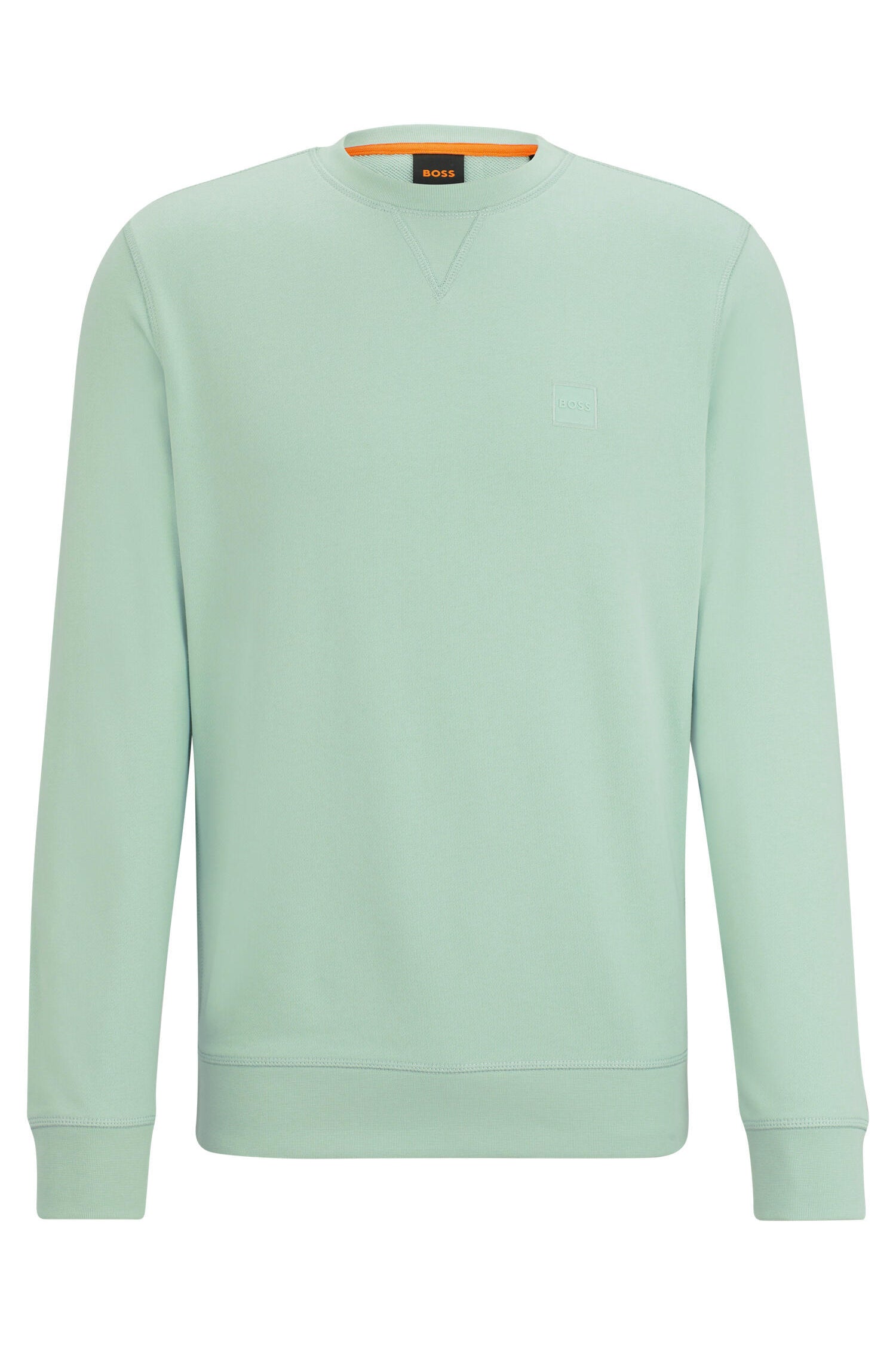Sweatshirt aus Baumwolle - 351-Open Green - Grün