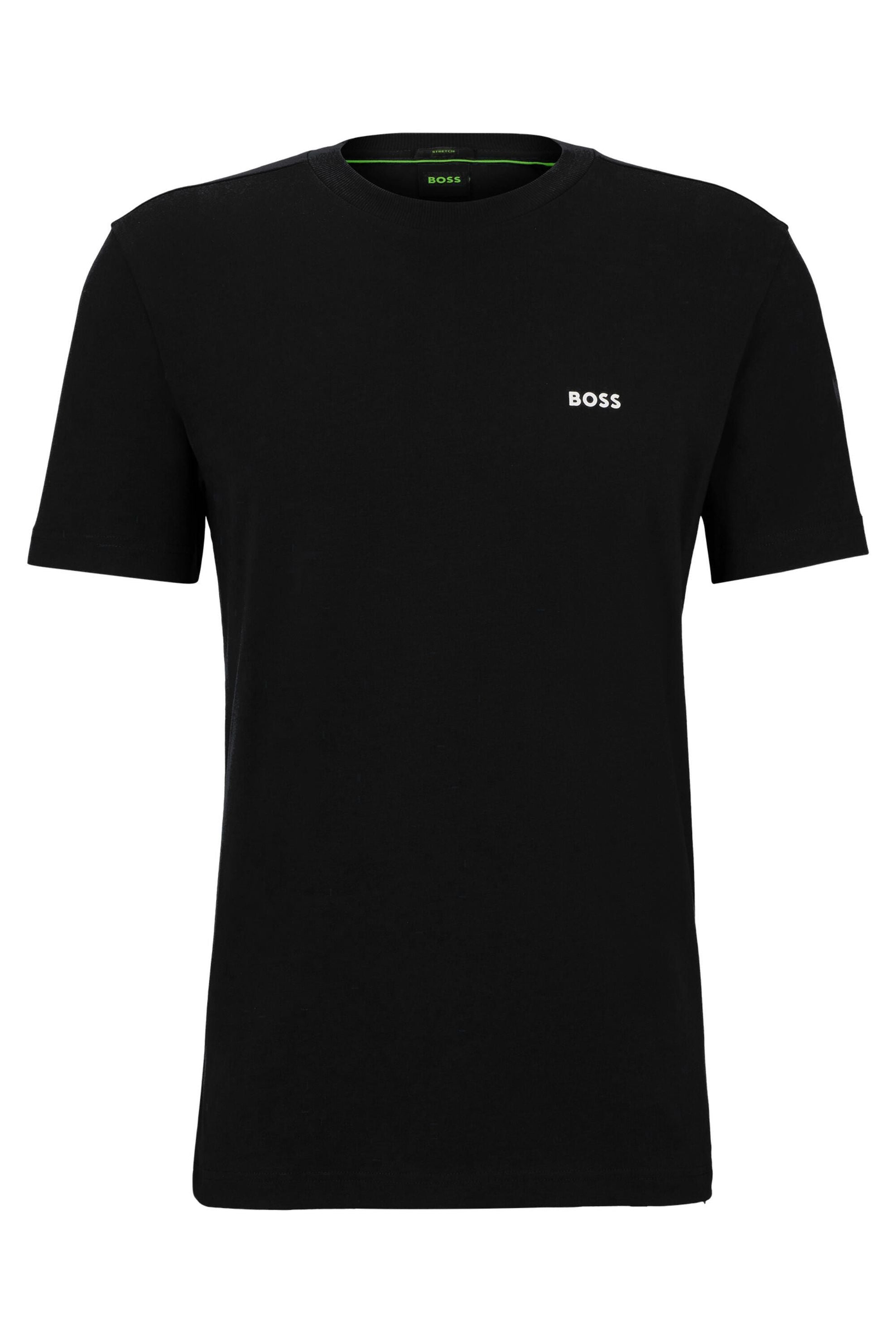 T-Shirt mit Logoprint - 009-Black - Schwarz