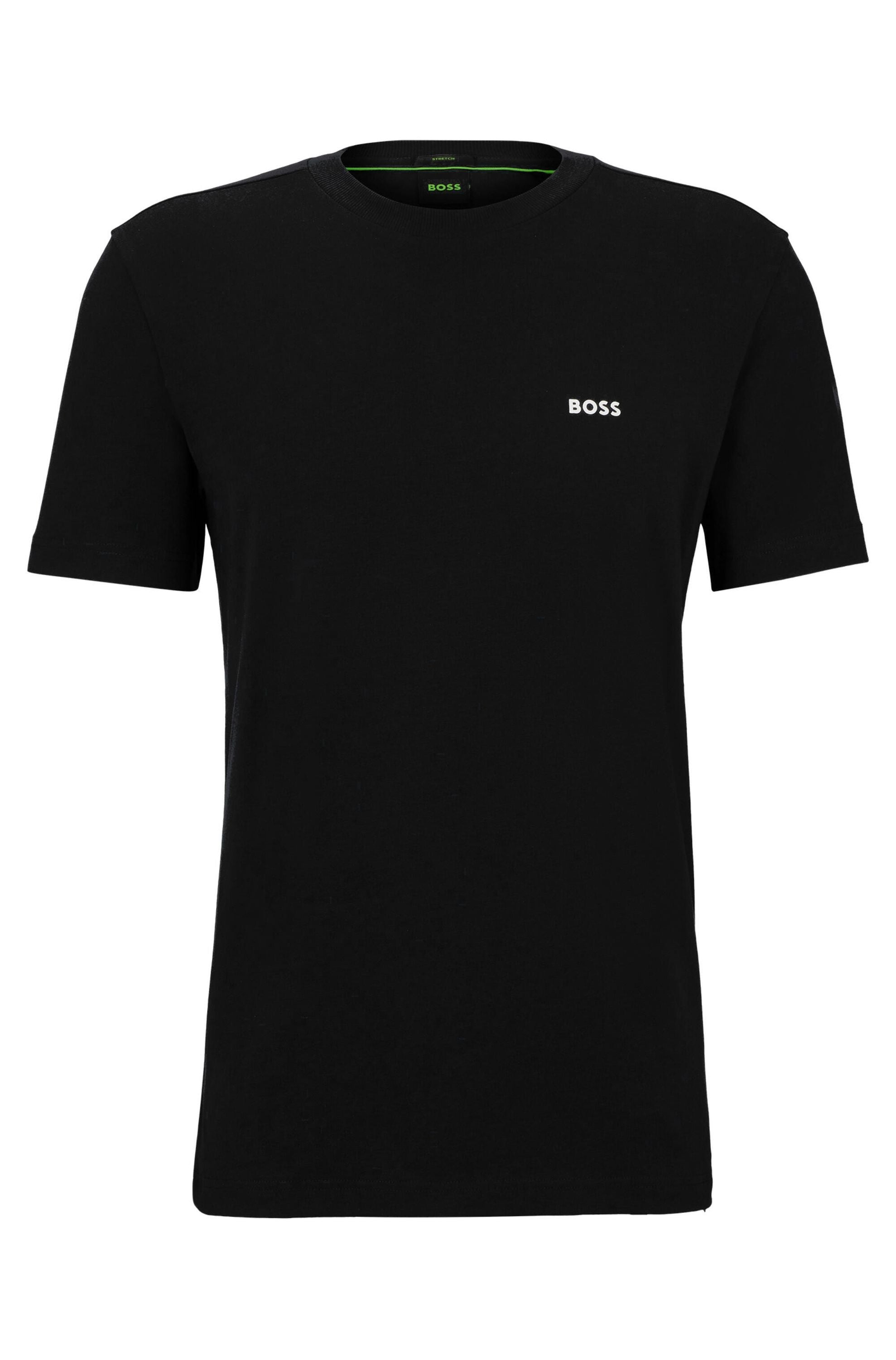 T-Shirt mit Logoprint - 009-Black - Schwarz