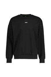 Sweatshirt aus Baumwollmix - 002-Black - Schwarz