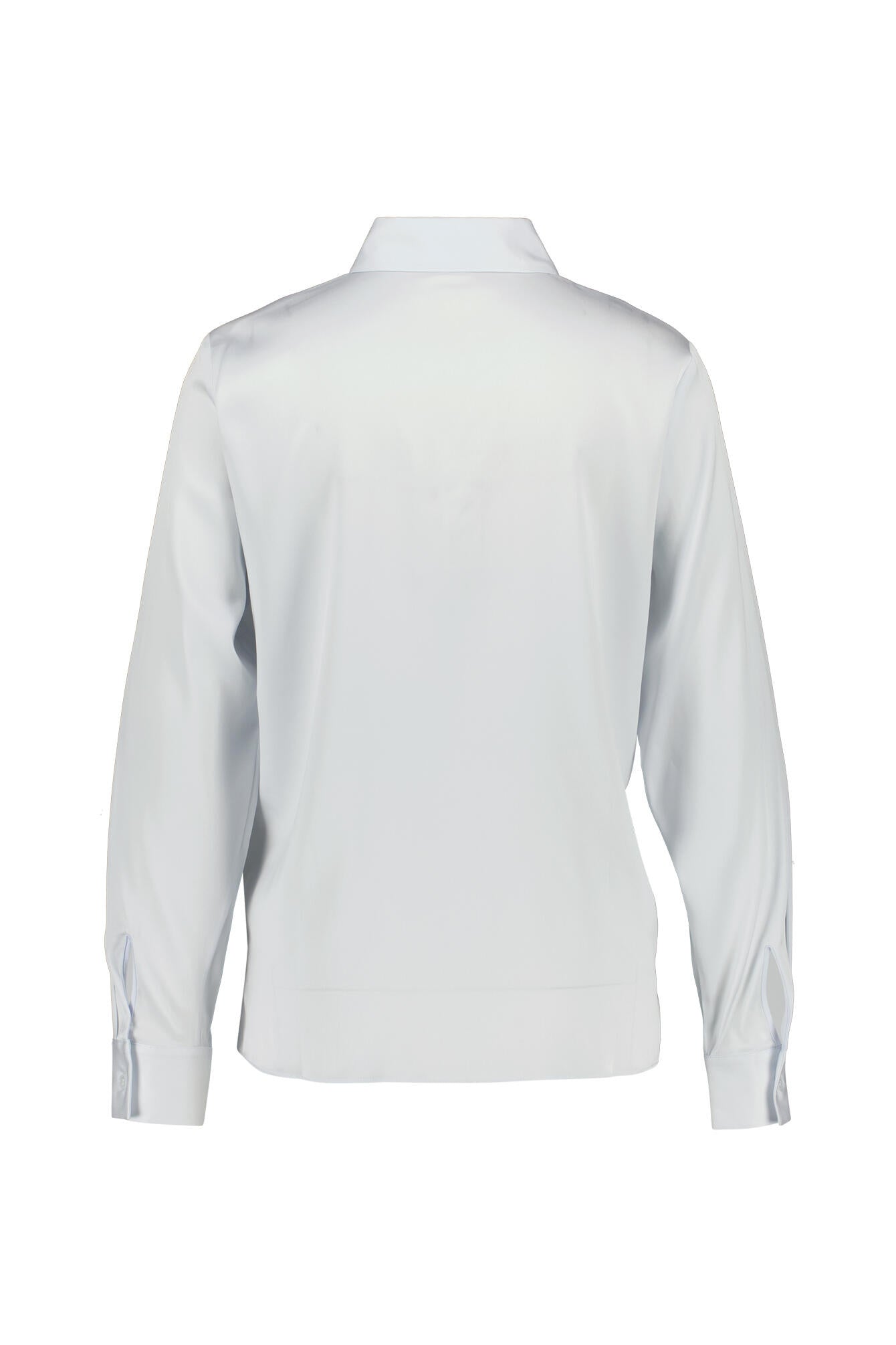 Bluse aus Seide - 462-Open Blue - Blau