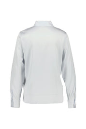 Bluse aus Seide - 462-Open Blue - Blau