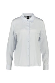 Bluse aus Seide - 462-Open Blue - Blau