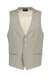 Anzugweste HUGE Slim Fit - 131-Open White - Beige