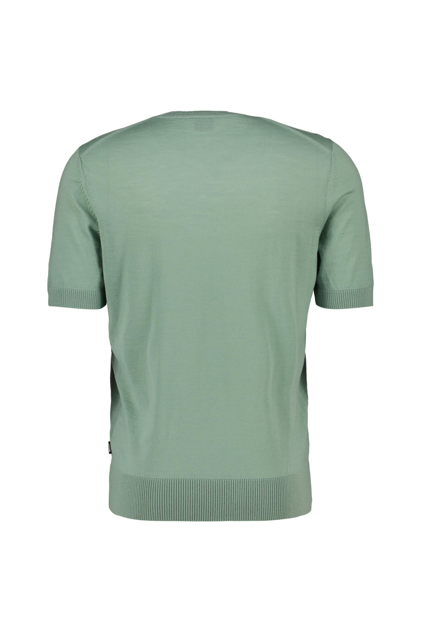 Strick-T-Shirt aus Schurwolle - 373-Open Green - Grün