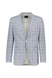 Leinensakko Regular Fit - 466-Open Blue - Blau