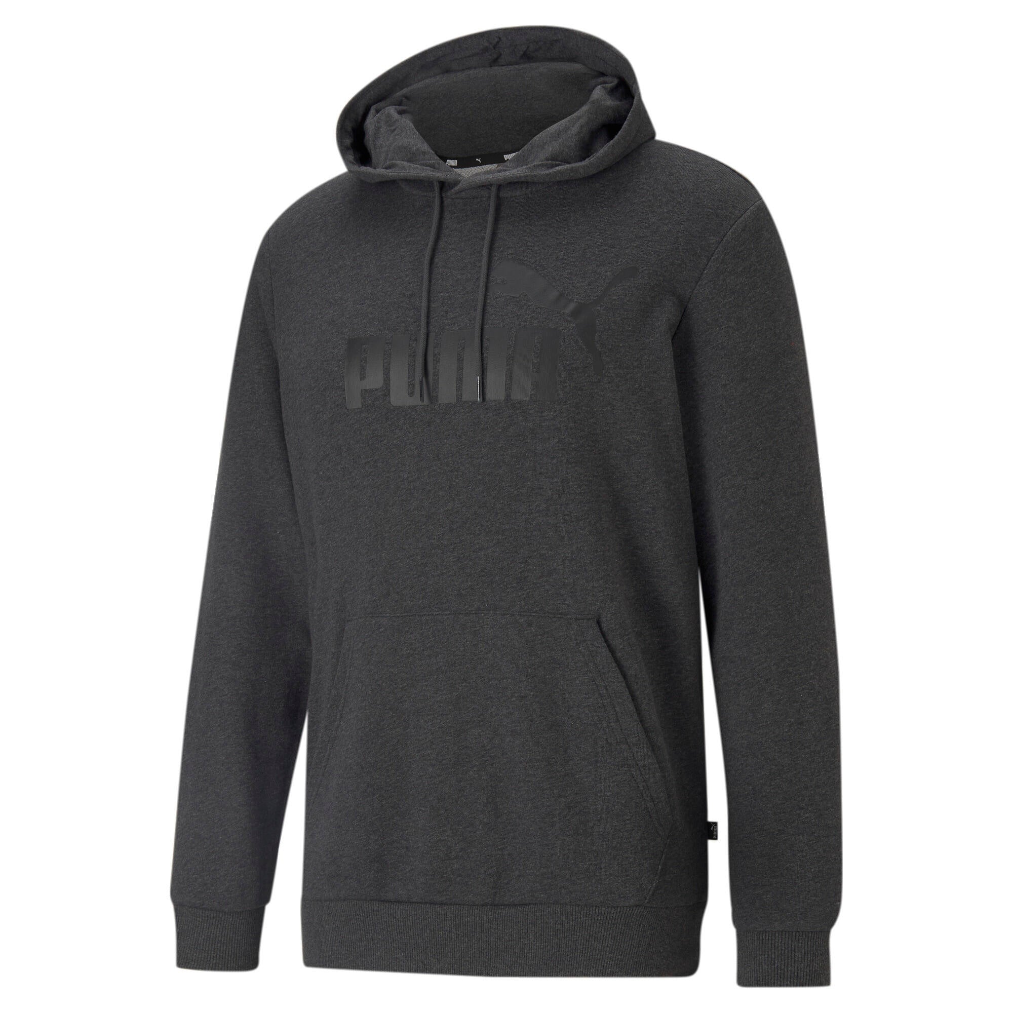 Sweathoodie mit Logoprint - 007-DARK GRAY HEATHER - Grau