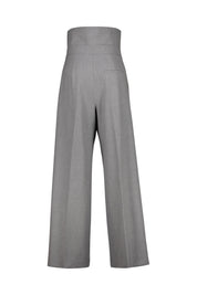 Bundfaltenhose Wide Leg - 936 - Grau