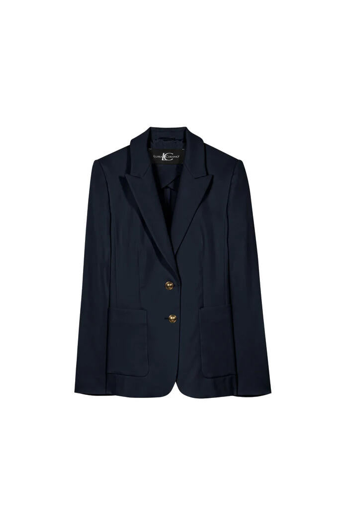 Blazer aus Baumwolle - 294 - Blau