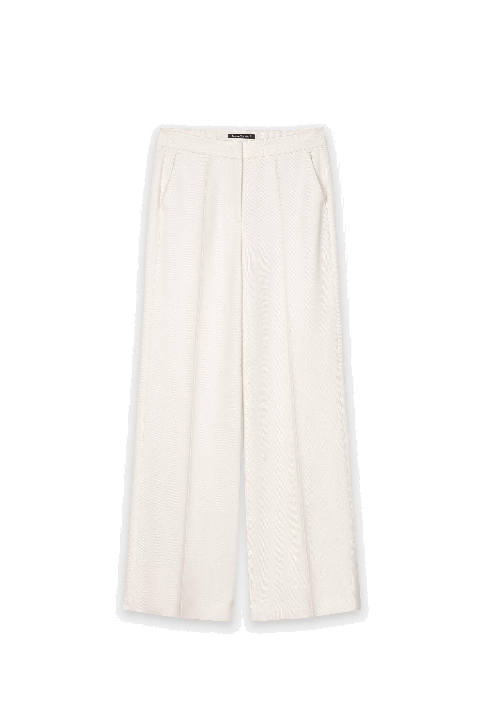 Bundfaltenhose Wide Leg - 105 - Creme