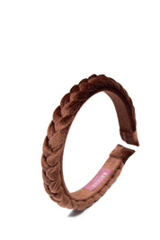 Haarreif in Samt-Optik - 7-braun - Braun