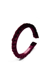 Haarreif in Samt-Optik - 90-bordeaux - Rot