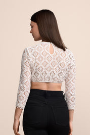 Dirndlbluse DUA - 2-ecru - Weiß