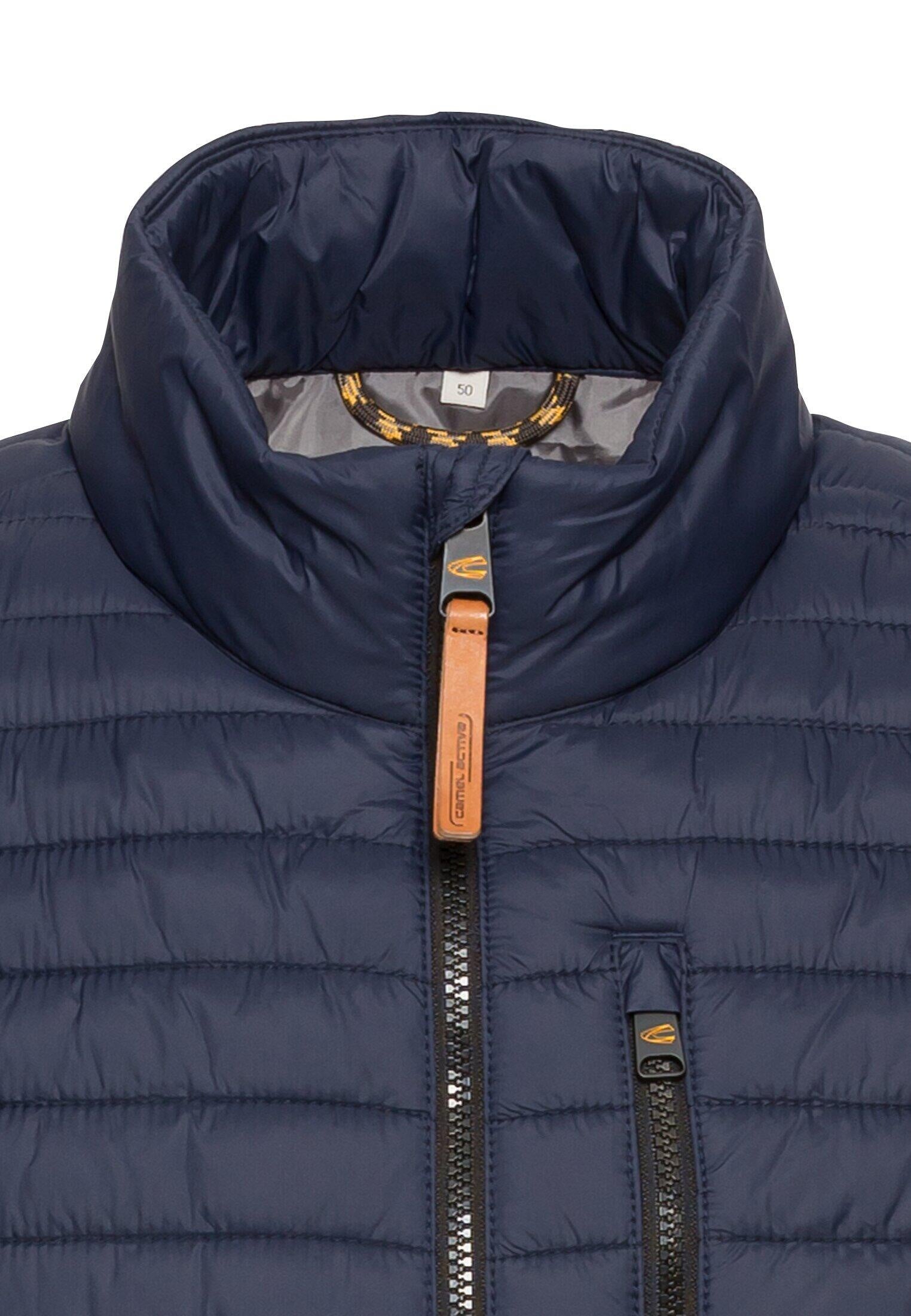 Steppweste mit Stehkragen - 47-Night Blue - Blau