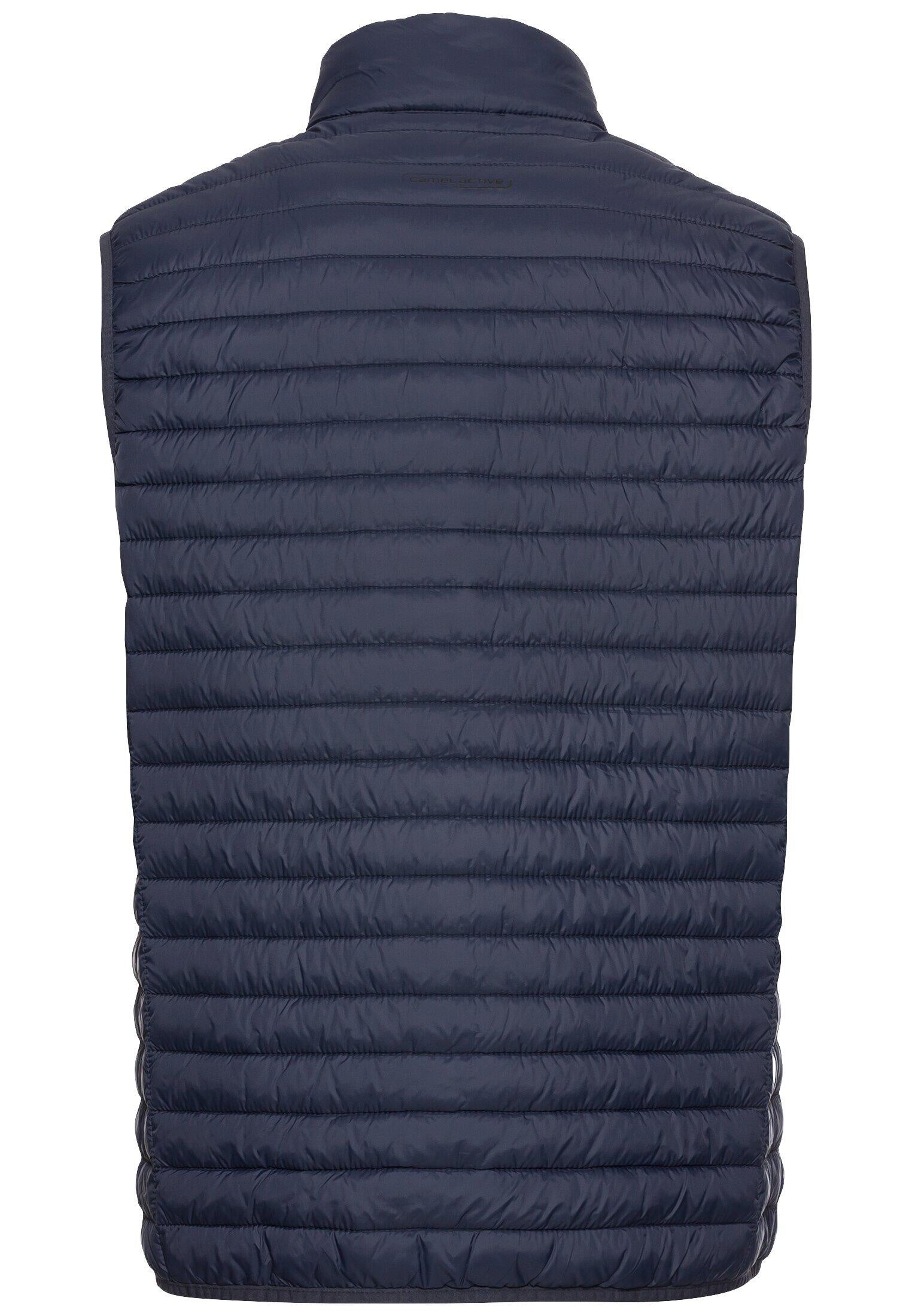 Steppweste mit Stehkragen - 47-Night Blue - Blau