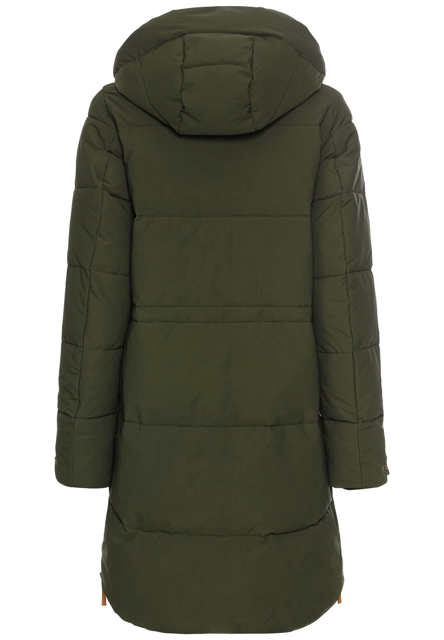 Gesteppter Mantel - 38 - Grün