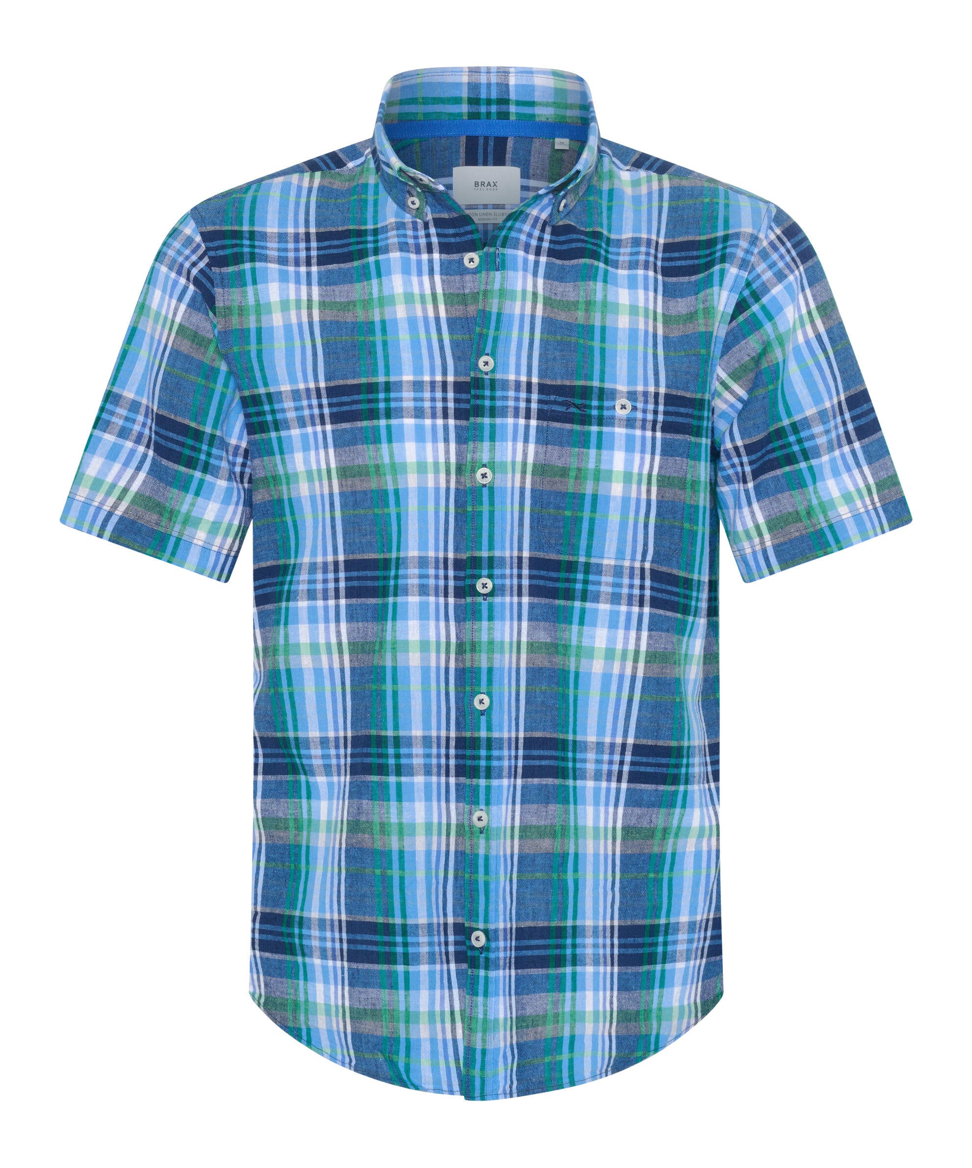 Kariertes Freizeithemd - 34-balance - Blau