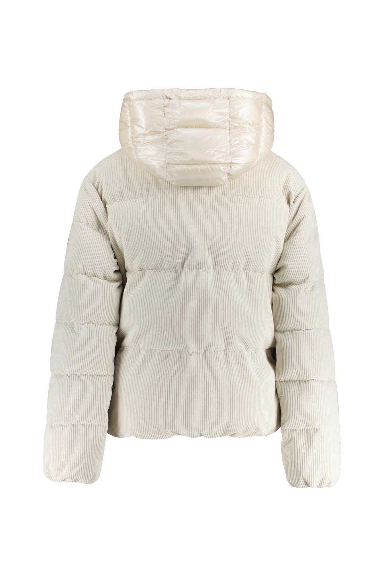 Steppjacke mit Kapuze aus Cord - 111-champagne - Creme